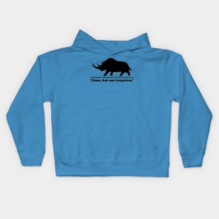 Coelodonta antiquitatis (Woolly Rhinoceros) Front Design Kids Hoodie